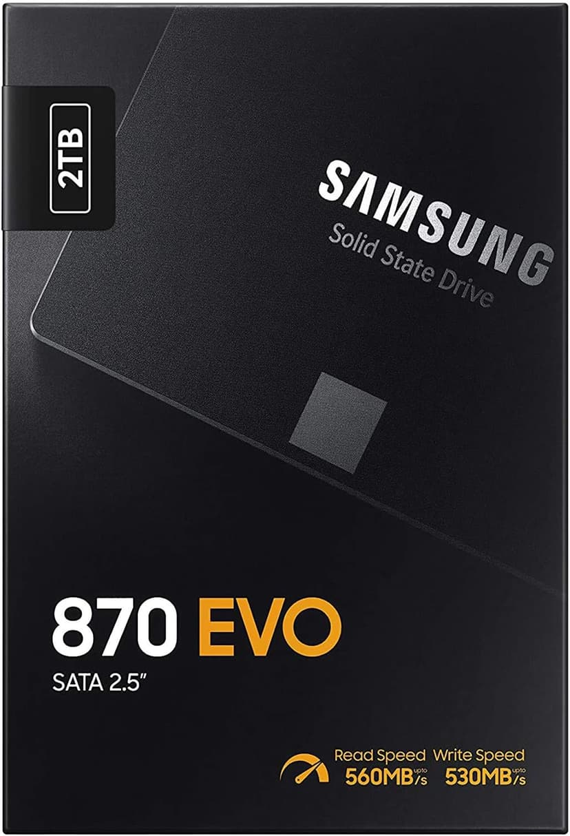 Samsung Electronics 870 EVO 2TB 2.5 Inch SATA III Internal SSD (MZ-77E2T0B/AM)