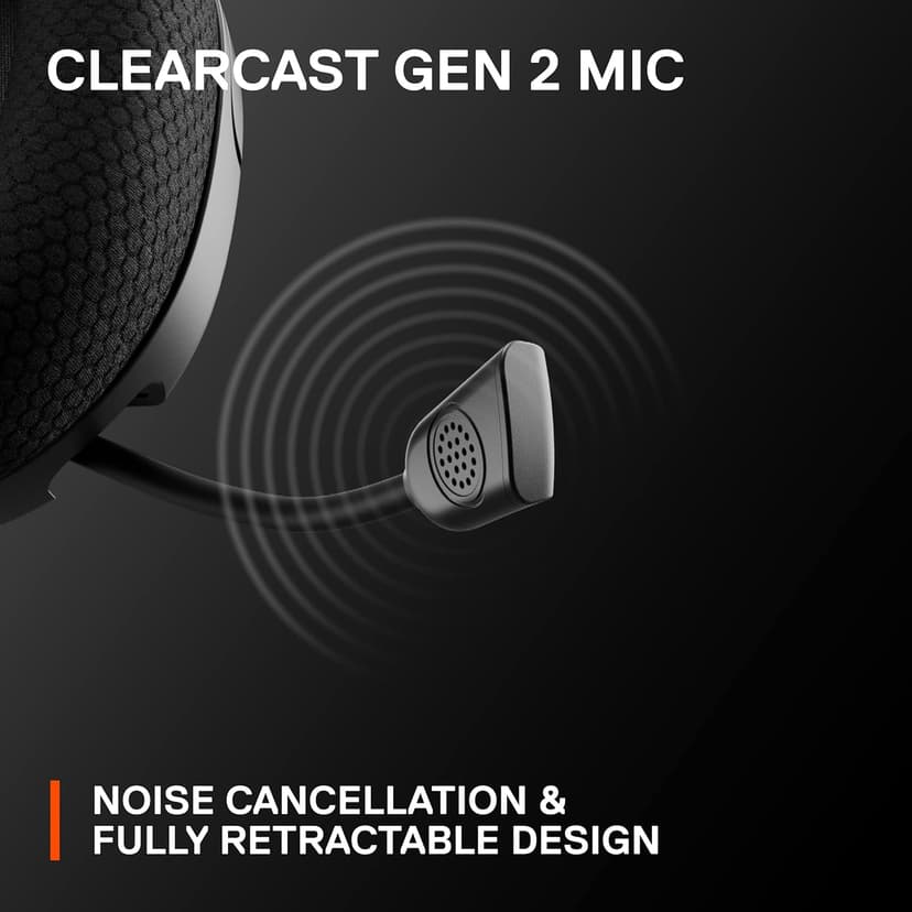 SteelSeries Arctis Nova 1 Multi-System Gaming Headset — Hi-Fi Drivers — 360° Spatial Audio — Comfort Design — Durable — Ultra Lightweight — Noise-Cancelling Mic — PC, PS5/PS4, Switch, Xbox - Black