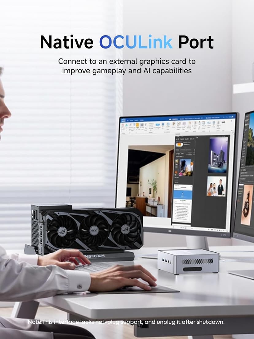 MINISFORUM NAB8 Plus Mini PC Core i7-12800H(14C/20T,up to 4.8Ghz) 16G RAM 1TB SSD Desktop Computer, 1xHDMI2.1 TMDS|1xDP1.4|1xUSB4 Video Outputs, 2x2.5G LAN/WiFi6E/BT5.3/4xUSB Iris Xe Graphics Micro PC