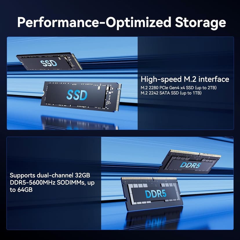 GEEKOM GT1 Mega AI Mini PC,14th Gen Intel Ultra U5-125H (14C/18T,Up to 4.5 GHz) 32GB DDR5 1TB SSD, Mini Desktop Computers Windows 11 Pro Support Dual 2.5G LAN/WiFi 7/BT 5.4 /USB4.0/8K/3-Year Warranty