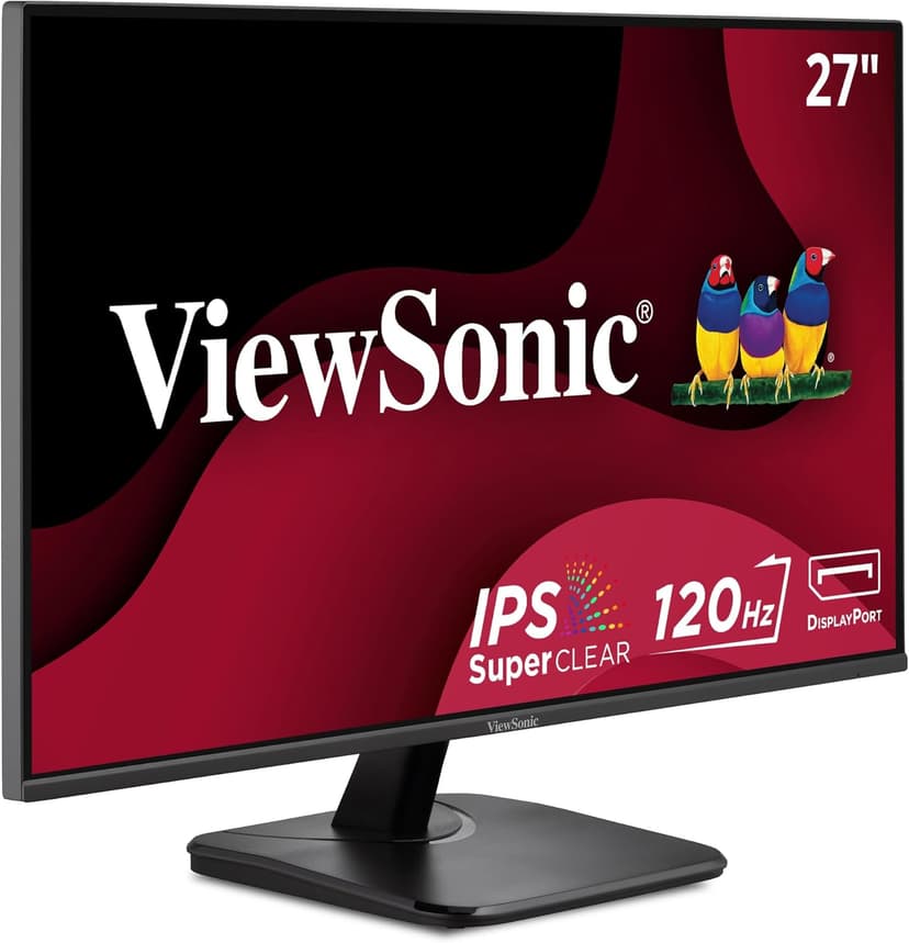ViewSonic VA2756A-MHD 27 Inch IPS 1080p Monitor with 120Hz, Eye Care, HDMI, DisplayPort, and VGA Inputs for Home and Office