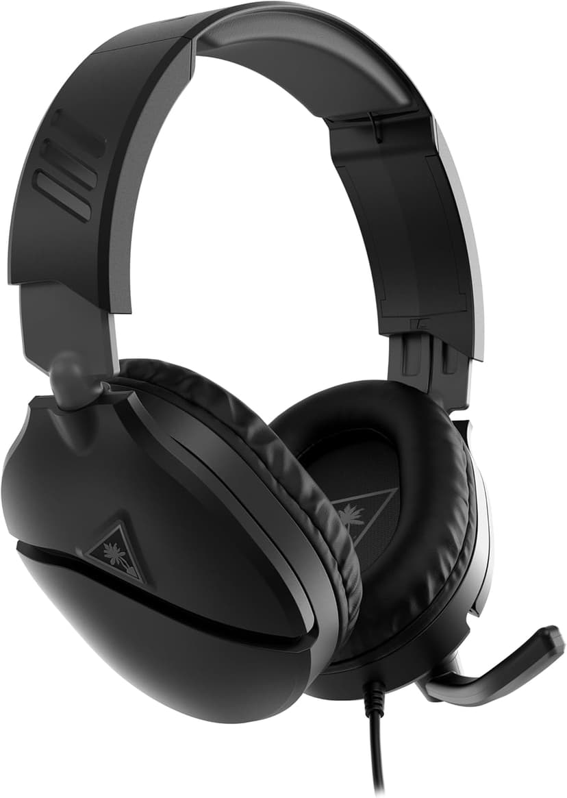 Turtle Beach Recon 70 Multiplatform Gaming Headset for PS5, PS4, Xbox Series X|S, Xbox One, PC & Mobile w/ 3.5mm Wired Connection - Flip-to-Mute Mic, 40mm Speakers, Lightweight Design, Black