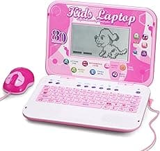 LESHITIAN Kids Laptop, 80 Learning Modes with 7 Inch Large Screen, Educational Learning Computer for Kids Ages 5+