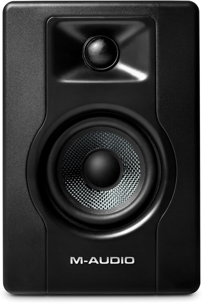 M-Audio BX3 3.5" Studio Monitors, HD PC Speakers for Recording and Multimedia with Music Production Software, 120W, Pair, Black