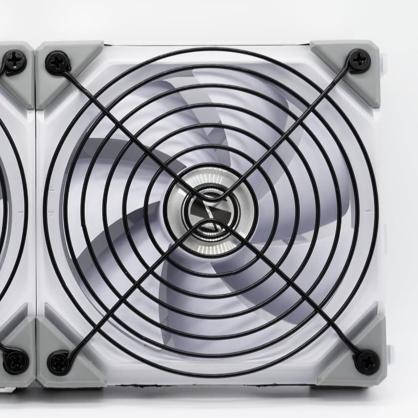 120mm Fan Grill,PC Fan Cover,Black PC Fan Grill Guard,Metal Slivery Black Replacement Screws,for PC Ventilator,2Pack.