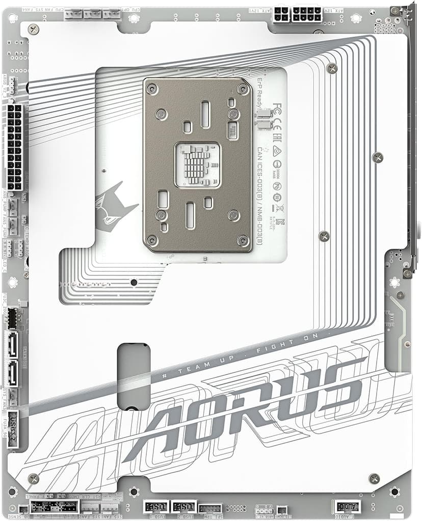 GIGABYTE X870 AORUS Stealth ICE AMD AM5 Motherboard, ATX, DDR5, 4X M.2, PCIe 5.0, 2xUSB-4,USB-C, WIFI7, 5GbE LAN, EZ-Latch