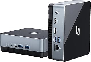 Nano J1 Linux Mini PC, Intel N5095A Quad-Core, Small Desktop Computers with 16GB RAM, 1TB PCIe SSD, 4K Dual Display, WiFi, Type-C, RJ45, VESA, Ubuntu OS for Business/Home/Office