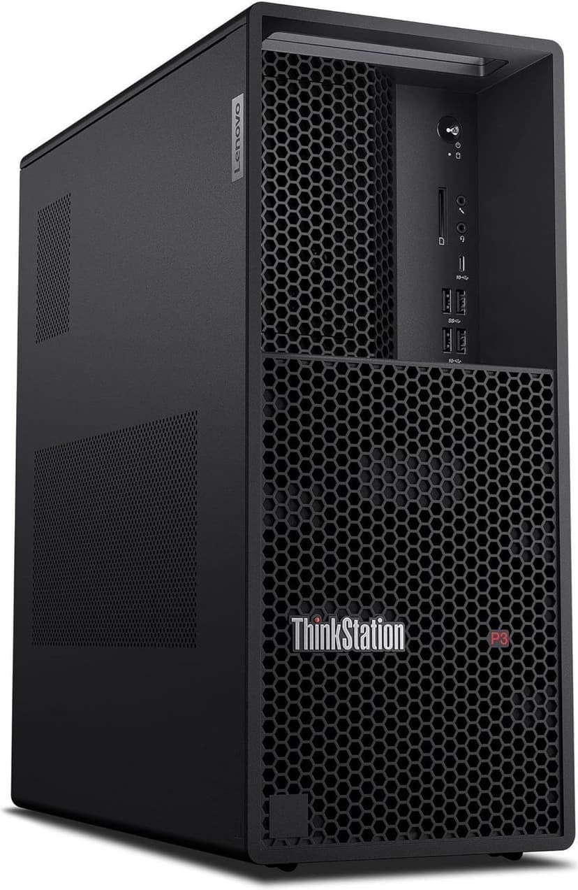 Lenovo ThinkStation P3 Tower Workstation with Intel Core i7-14700 vPro Processor, 32GB RAM, 1TB SSD, NVIDIA T1000 8GB Graphics, Wi-Fi 6E, and Windows 11 Pro