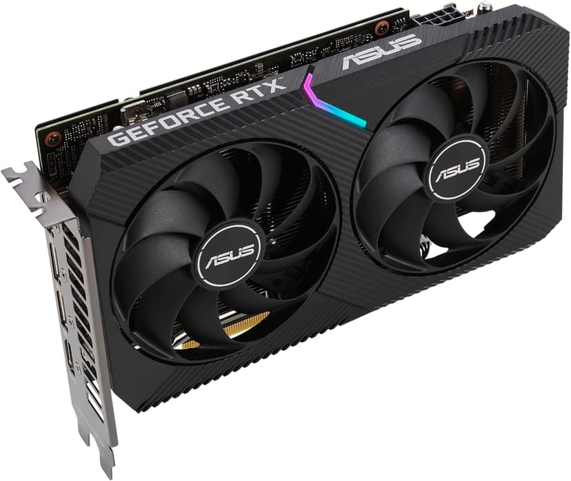 ASUS Dual NVIDIA GeForce RTX 3060 V2 12GB GDDR6 Gaming Graphics Card (PCIe 4.0, 12GB GDDR6 Memory, HDMI 2.1, DisplayPort 1.4a, 2-Slot Design, Axial-tech Fan Design, 0dB Technology)