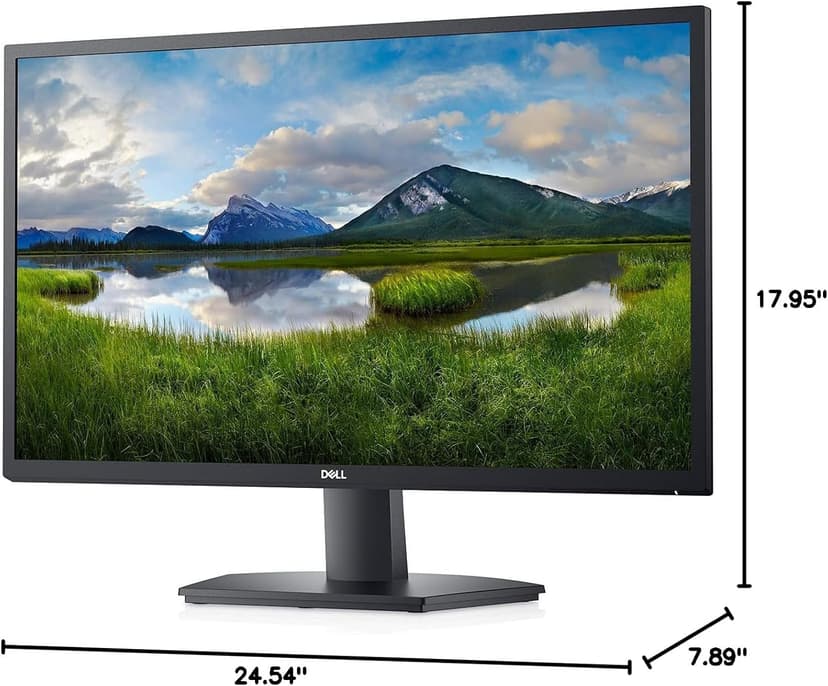Dell SE2722HX Monitor - 27 inch FHD (1920 x 1080) 16:9 Ratio with Comfortview (TUV-Certified), 75Hz Refresh Rate, 16.7 Million Colors, Anti-Glare Screen with 3H Hardness - Black