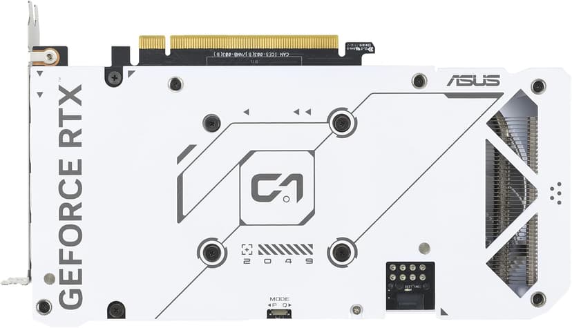 ASUS Dual GeForce RTX™ 4060 OC White Edition 8GB GDDR6 (PCIe 4.0, 8GB GDDR6, DLSS 3, HDMI 2.1a, DisplayPort 1.4a, 2.5-Slot Design, Axial-tech Fan Design, 0dB Technology, and More)