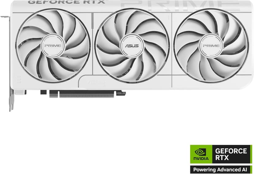 ASUS The SFF-Ready Prime GeForce RTX™ 5070 12GB GDDR7 White OC Edition Graphics Card (PCIe® 5.0, 12GB GDDR7, HDMI®/DP 2.1, 2.5-Slot, Axial-tech Fans, Dual BIOS)