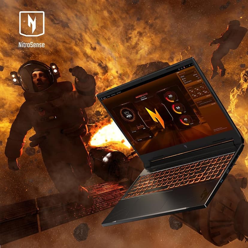 acer Nitro V Gaming Laptop | AMD Ryzen 7 8845HS Octa-Core AI Capable Processor | NVIDIA GeForce RTX 4060 GPU | 16" WUXGA IPS 165Hz Display | 16GB DDR5 | 1TB Gen 4 SSD | Wi-Fi 6E | ANV16-41-R5J0