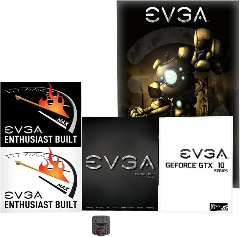 EVGA GeForce GTX 1080 Founders Edition, 8GB GDDR5X, LED, DX12 OSD Support (PXOC) Graphics Card 08G-P4-6180-KR