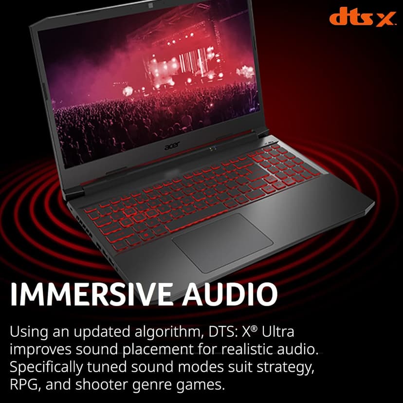 Acer Nitro 5 AN515-57-79TD Gaming Laptop | Intel Core i7-11800H | NVIDIA GeForce RTX 3050 Ti Laptop GPU | 15.6" FHD 144Hz IPS Display | 8GB DDR4 | 512GB NVMe SSD | Killer Wi-Fi 6 | Backlit Keyboard