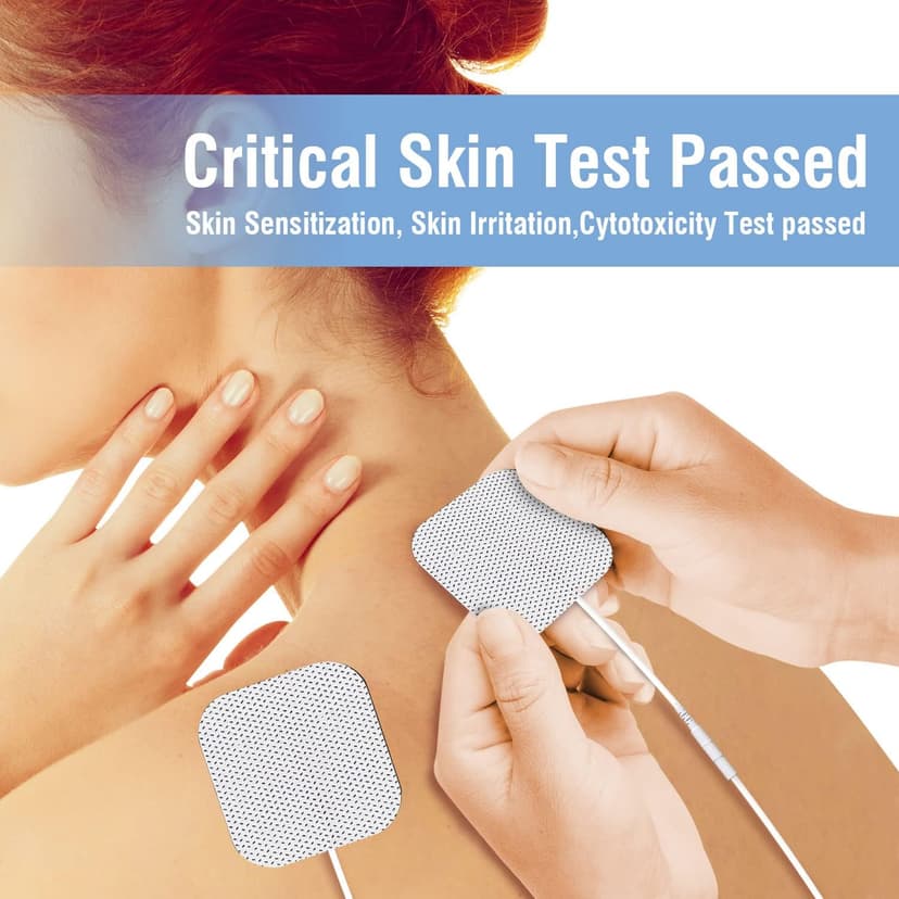TENS Unit Pads 2"X2" 48 Pcs Replacement Pads Electrode Patches for Electrotherapy