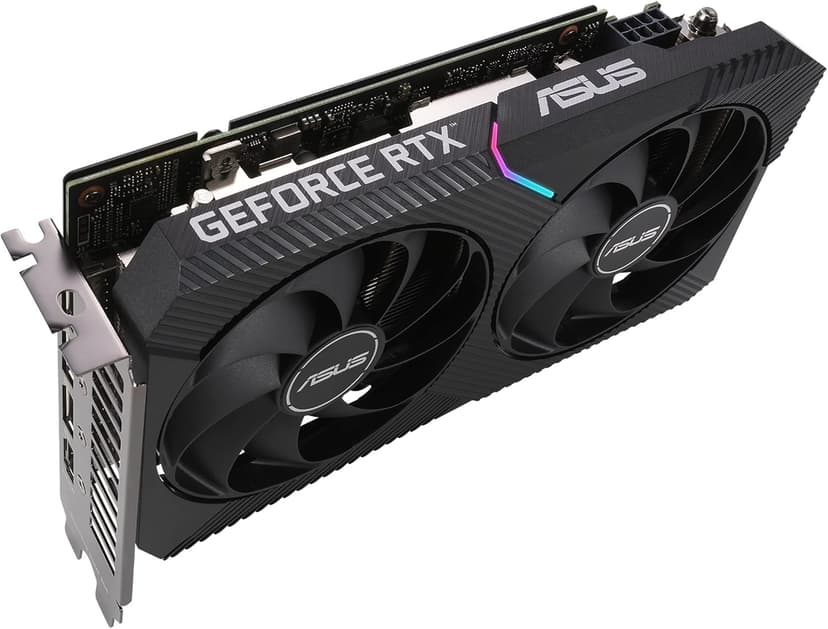 ASUS Dual NVIDIA GeForce RTX 3060 V2 12GB GDDR6 Gaming Graphics Card (PCIe 4.0, 12GB GDDR6 Memory, HDMI 2.1, DisplayPort 1.4a, 2-Slot Design, Axial-tech Fan Design, 0dB Technology)