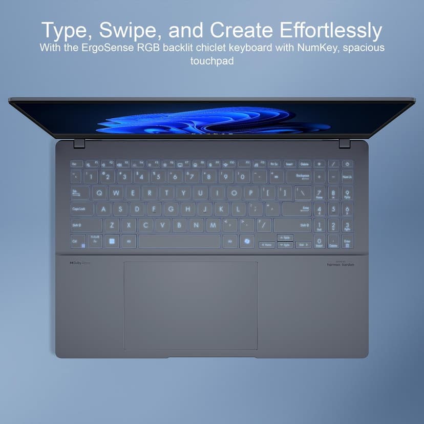 ASUS Vivobook S 15 Laptop, 15.6" 3K 120Hz OLED Display, 16-Cores Ultra 7 155H, Intel Arc Graphics, 16GB RAM, 1TB SSD, RGB Backlit KB, WiFi 6E, Thunderbolt 4, with Lifetime Office, Win 11 Pro