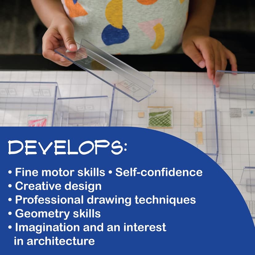 MindWare Art-chitect Home Model Building for Kids – 3D Architectural Design Kit for Kids Ages 8 and Up – Learn The Basics of Architecture As You Design Start to Finish