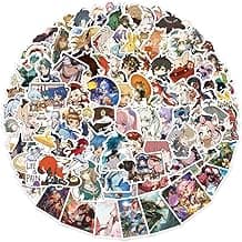 [100 PCS] QYZHIZ Cute Genshin Impact Sticker, Colourful Stickers, Game Sticker for Fans, Waterproof Stickers for Laptop, Water Bottle, Computer, Skate, Phone, Bike, Guitar.