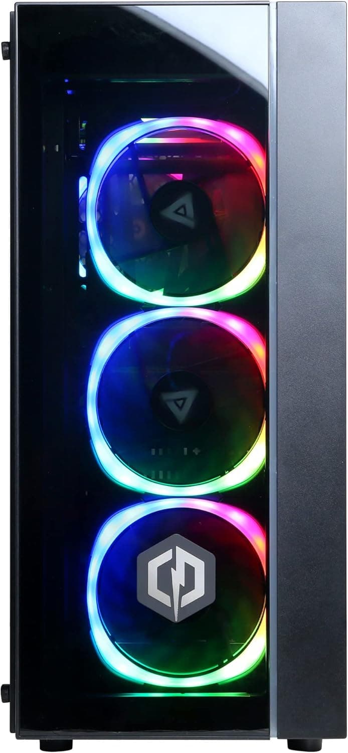 CYBERRPOWERPC Gamer Xtreme VR Gaming PC, Intel Core i7-12700KF 3.6GHz, GeForce RTX 3060 12GB, 16GB DDR4, 500GB PCI-E NVMe SSD, 2TB HDD, WiFi Ready & Win 11 Home (GXiVR8400A10), Black