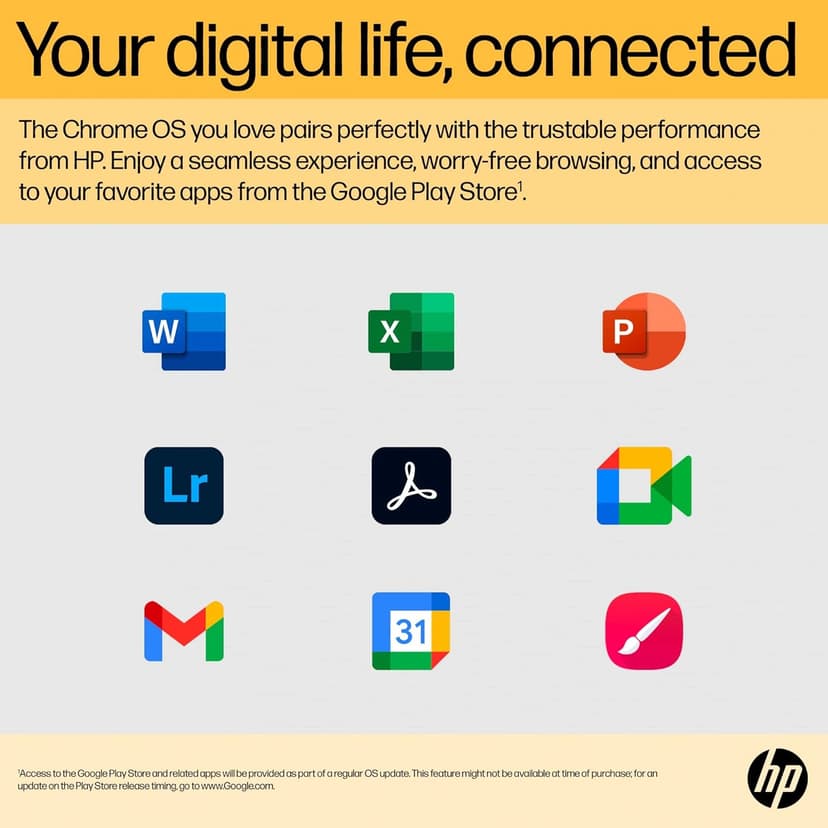 HP Chromebook 15 15.6" HD (Intel Pentium N6000, 8GB RAM, 128GB Storage (64GB eMMc + 64GB SD Card), UHD Graphics, Numeric KB) Home & Student Laptop, Anti-Glare, Webcam, Wi-Fi, Chrome OS, Silver