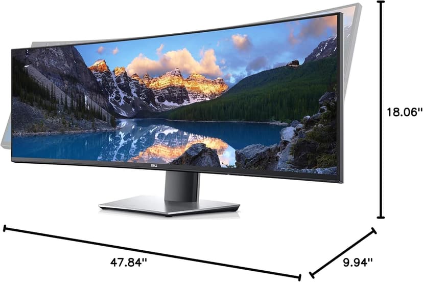Dell Marketing USA LP Ultra Sharp 49" Screen Led-Lit Monitor Black (U4919DW)