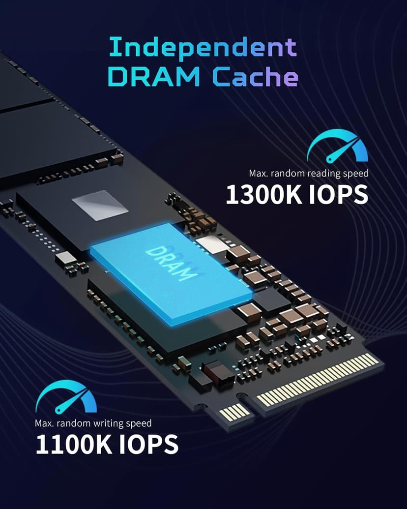 Predator M.2 SSD 2TB GM7000 with DRAM Cache NVMe 1.4 2280 PCIe Gen4×4 Ultra high Speed (Maximum Read: 7400MB/s, max Write: 6700MB/s) 3D NAND TLC Internal SSD Compatible with PS5 Pro - BL.9BWWR.106