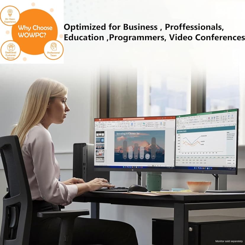 HP ProDesk 400 G9 SFF Business Desktop Computer, Intel CPU, 32GB RAM, 1TB PCle SSD, Dual 4K Display Support, USB-C, HDMl, RJ-45, Wi-Fi, Wired Keyboard & Mouse, Windows 11 Pro