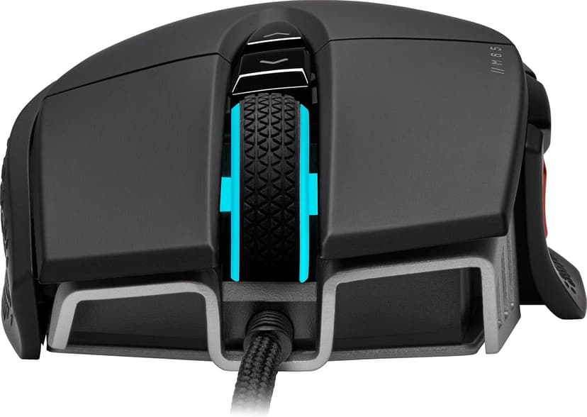 Corsair M65 RGB Ultra Tunable FPS Gaming Mouse Marksman 26,000 DPI Optical Sensor, Optical Switches, AXON Hyper-Processing Technology, Sensor Fusion Control, Tunable Weight System - Black