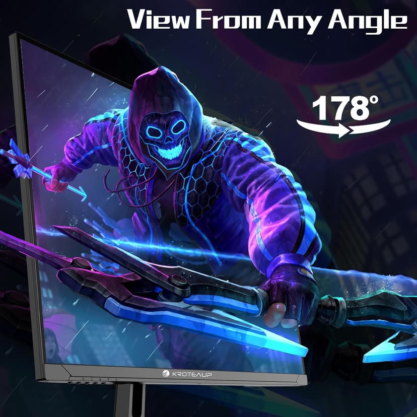 32 Inch UHD Gaming Monitor, (3840 X 2160) Computer Monitor, HDR400, DCI-P3 86%，100% sRGB, Eye Care, Freesync, HDMI, Dp Port and Built-in Speaker, Support Wall