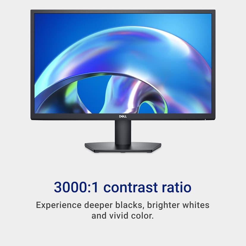 Dell 24 SE2425H Monitor - 23.8-Inch Full HD (1920x1080), VA Panel, 5ms Response Time, Tilt, Certified by TÜV Rheinland for 3-Star Eye Comfort - Black