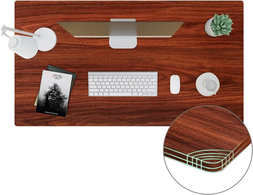 SANODESK Whole-Piece Particle Board Table Top for Standing Desk and Home Office Desk DIY, 40x24x1 Inch Mahogany Desk Top