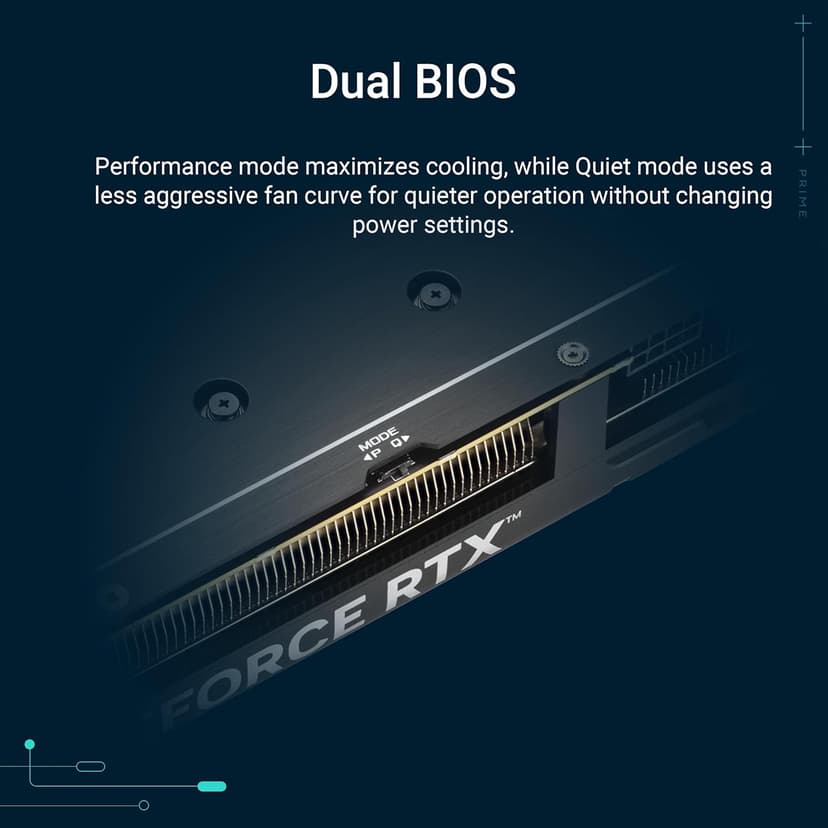 ASUS The SFF-Ready Prime GeForce RTX™ 5060 8GB GDDR7 OC Edition Graphics Card (PCIe® 5.0, 8GB GDDR7, HDMI®/DP 2.1, 2.5-Slot, Axial-tech Fans, Dual BIOS)