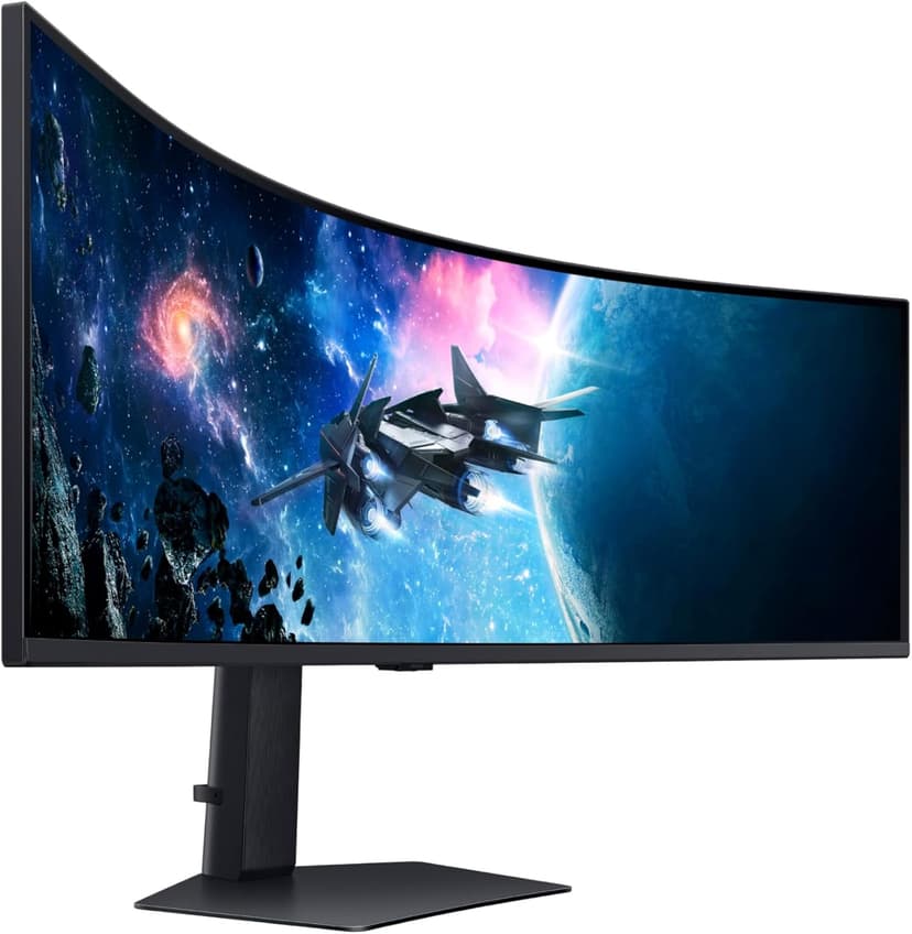 SAMSUNG 49” Odyssey G9 Series DQHD 1000R Curved Gaming Monitor, 1ms(GtG), VESA DisplayHDR 1000, 240Hz, AMD FreeSync Premium Pro, Height Adjustable Stand, Ultrawide Screen, LS49CG954ENXZA, 2024