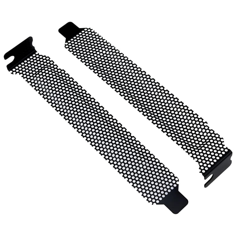 8PCS Computer PCI Dust Strips Black PCI Slot Covers, with Screws for Computer Cases (Black)