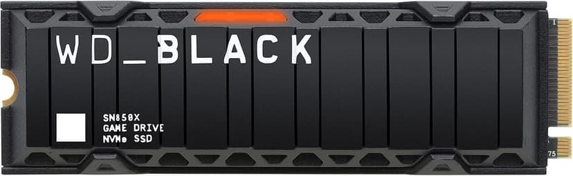 WD_BLACK 2TB SN850X NVMe Internal Gaming SSD Solid State Drive with Heatsink - Works with Playstation 5, Gen4 PCIe, M.2 2280, Up to 7,300 MB/s - WDS200T2XHE