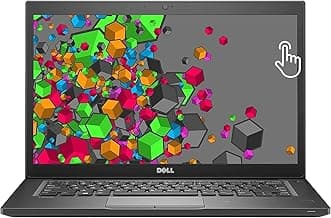 Dell Latitude 7490 Laptop FHD Touchscreen Notebook PC, Intel Core i7 8650U Processor, 16GB Ram, 512GB SSD, Webcam, WiFi, Bluetooth, HDMI, Type C, Windows 11 Professional, Black (Renewed)