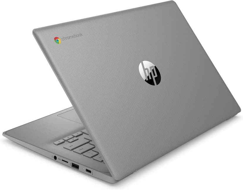 HP 14a-ne0013dx 14 Inch HD Chromebook Laptop Intel Celeron N4120 1.1GHz 4GB DDR4 RAM 64GB eMMC Intel UHD Graphics 600 Wi-Fi Bluetooth Webcam HDMI USB C Ports Chrome OS (Renewed)