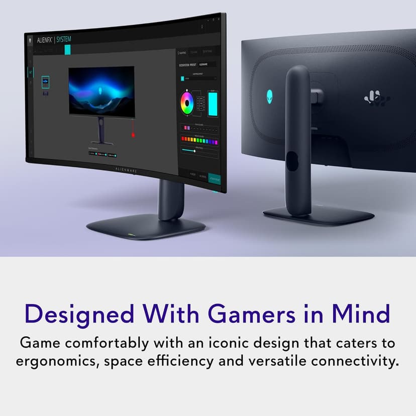 Alienware 34 240Hz QD-OLED Curved Gaming Monitor - AW3425DW - 34.2-inch WQHD (3440 x 1440) 240Hz 0.03ms Display, 1800R Curve, AMD FreeSync Premium Pro, VESA AdaptiveSync, VESA DisplayHDR TrueBlack 400