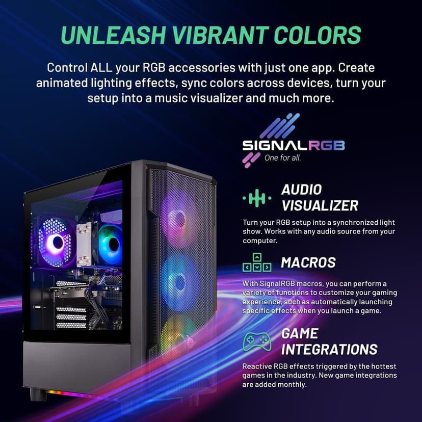 Skytech Gaming Shadow Desktop PC, Intel i5 13400F 2.5 GHz (4.6GHz), NVIDIA RTX 4060 8GB, 2TB NVMe SSD, 32GB DDR5 RAM 5200 RGB, 650W Gold PSU, Wi-Fi, Win 11