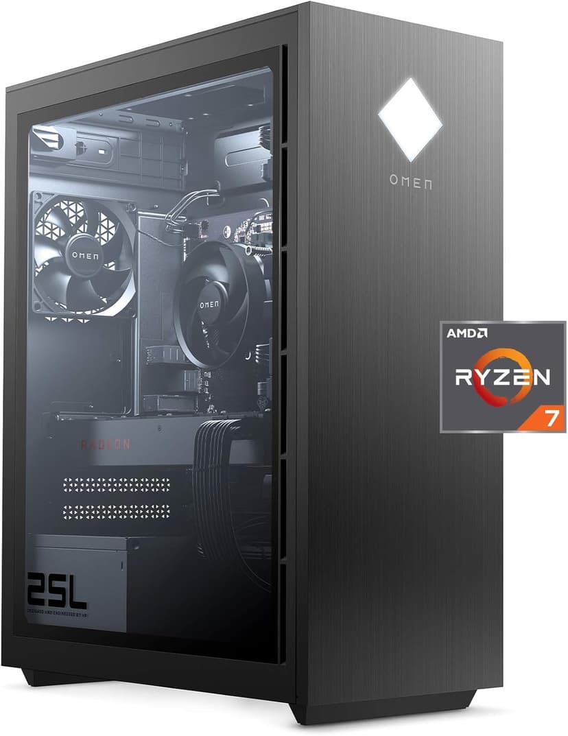 25L Gaming Desktop PC, AMD Radeon RX 5700, AMD Ryzen 7 3700X, HyperX 16 GB DDR4 RAM, 1 TB SATA Hard Drive & 512 GB PCIe NVMe SSD, Windows 10 Home, VR Ready, RGB Lighting (GT12-0050, 2020 Model)