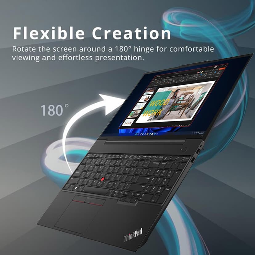 Lenovo ThinkPad E16 G2 Business Laptop Computer, Intel 16-Core Ultra 7 155H (Beat i7-13705H), 64GB DDR5 RAM, 2TB PCIe SSD, 16" FHD+, WiFi 6E, Backlit Keyboard, Fingerprint Reader, W11 Pro, Vent-Hear