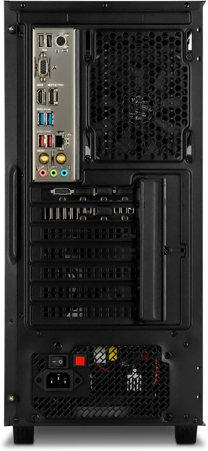 YEYIAN Shoge Gaming Computer - Intel 11th Gen i5-11400F 4.4 GHz, GeForce RTX 3060 Ti Gaming PC Desktop, 512GB NVMe SSD, 16GB DDR4 3200MHz RAM, Stock Fan, Win 11 Home, WiFi 6, 650W PSU