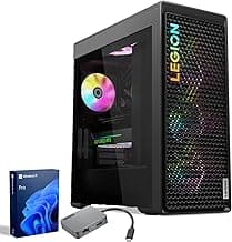 Lenovo Legion Tower 7i Gen 8 Intel i9-14900KF, NVIDIA GeForce RTX 4080 Super Premium Pro Gaming Desktop, 64GB DDR5, 2TB SSD, RGB Light, Wired M&K, Wi-Fi 6, Bundle USB-C Travel Hub G2 Dock