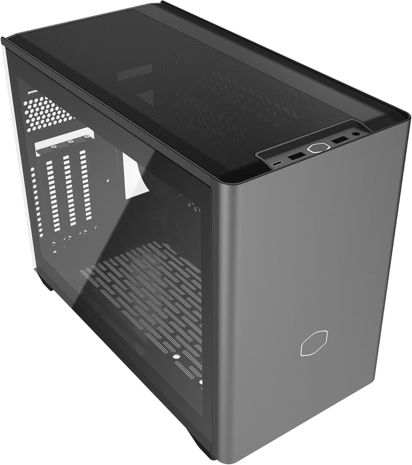 Cooler Master NR200P MAX V2 Mini-ITX PC Case, Top-Mount 280mm AIO, 357mm Vertical GPU Mount, V850W SFX Gold PSU, 90° 12VHPWR, 600W PCIe 5.1, Compatible RTX 5090, RX 7090 XT, Tempered Glass, DIY