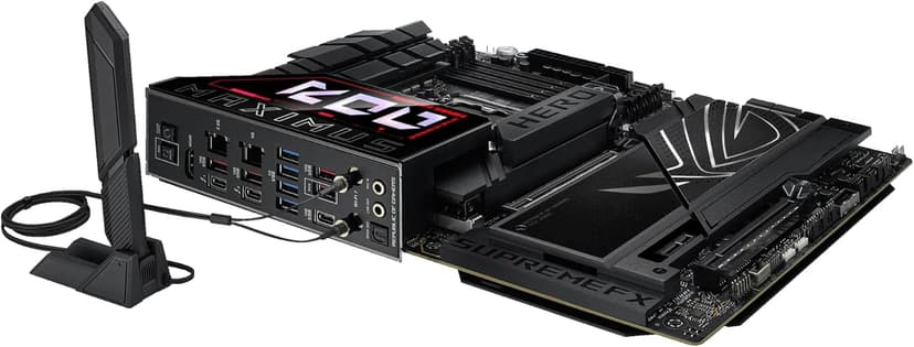 ASUS ROG Maximus Z890 Hero Intel® Z890 LGA 1851 ATX Motherboard, Advanced AI PC-Ready, 22+2+1+2 Stages, DDR5, WiFi 7, 3X PCIe® 5.0 M.2, Thunderbolt™ 4, USB Type-C®, AI Overclocking/Cooling/Networking
