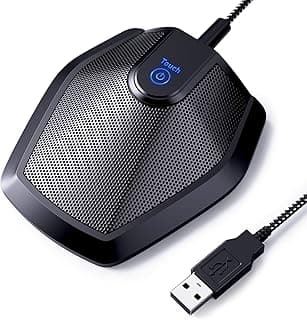 TONOR Conference USB Microphone, Omnidirectional Condenser PC Mic for Video Conference, Recording, Skype, Online Class, Court Reporter, Plug & Play Compatible with Mac OS X Windows PC Compute, G11