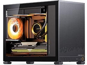JONSBO D32 STD Micro-ATX PC Case,High Compatibility Mini Desktop Case, Support MATX Back-Connect/BTF MB,365mm GPU/240AIO/163mm Air Cooler, ATX/SFX-L/SFX PSU, USB3.2 PC Gaming Case,Black
