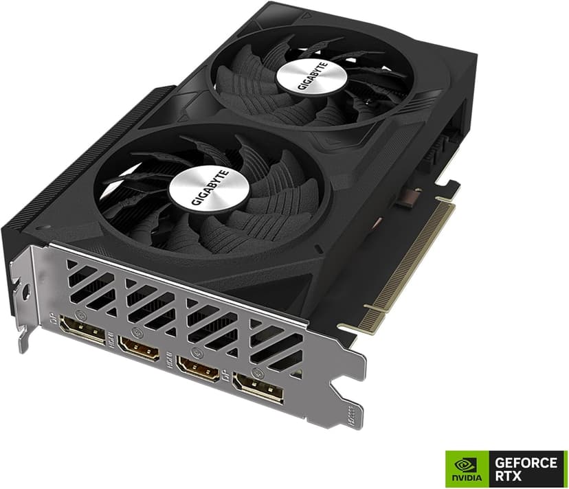 GIGABYTE GeForce RTX 4060 WINDFORCE OC 8G Graphics Card, 2X WINDFORCE Fans, 8GB 128-bit GDDR6, GV-N4060WF2OC-8GD Video Card